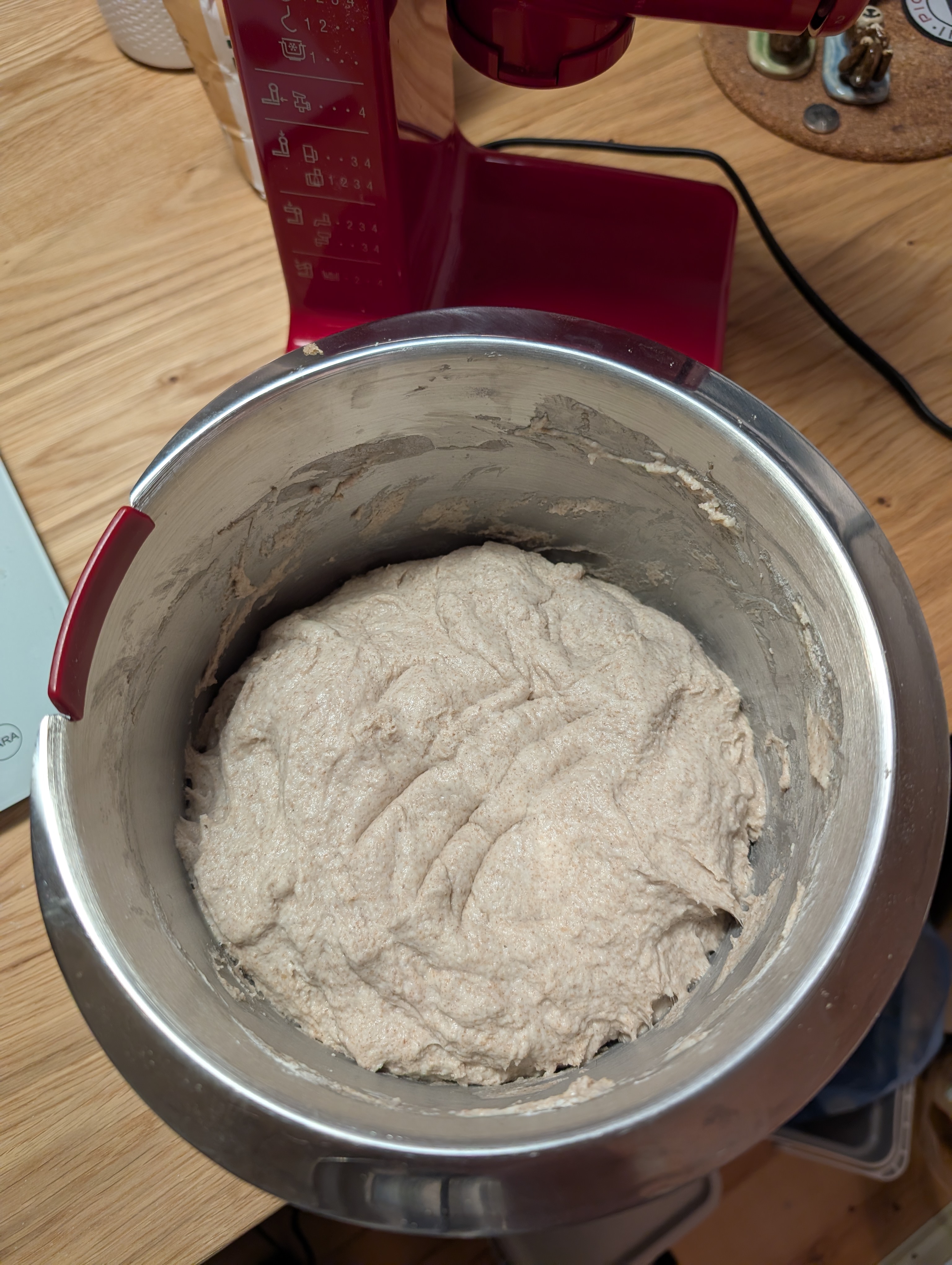 Der geknetete Teig nach etwa 10 Minuten